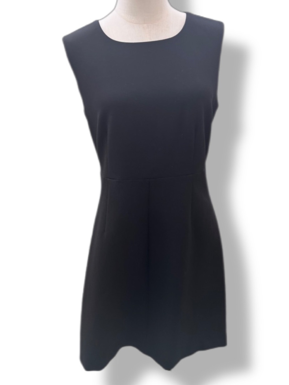 Diane von Furstenberg DVF Carrie Sheath Dress Black Size 10 EUC LBD - Picture 2 of 8